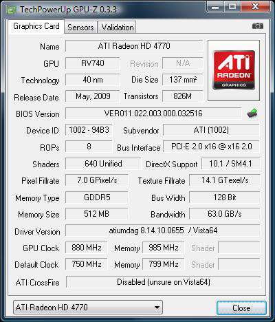 Overclocking the ATI Radeon HD 4770