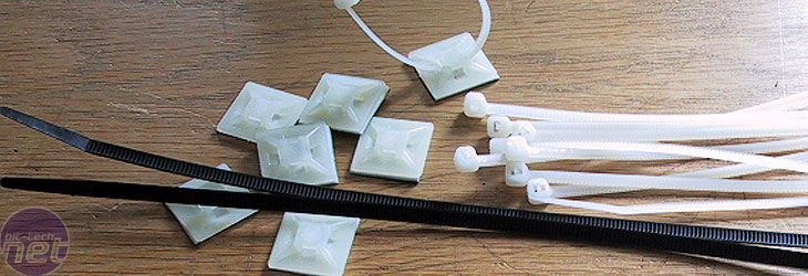 Cable Tidying Guide Zip ties and Velcro