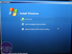 Windows Vista - First Impressions Installation