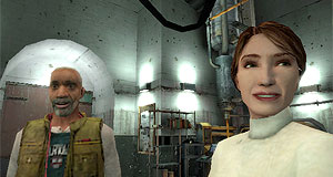 Half Life 2 on Xbox screens