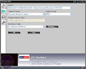 Leadtek WinFast DTV1000 T Interface & Configuration