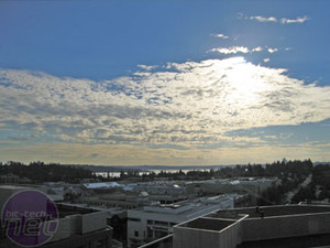 view of lake washington from valves office