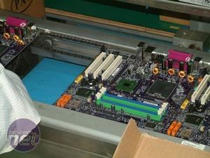 ECS Manufacturing in ShenZhen Mobo: Wave Soldering & Testing