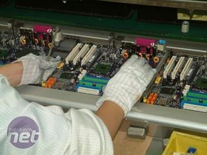 ECS Manufacturing in ShenZhen Mobo: Wave Soldering & Testing