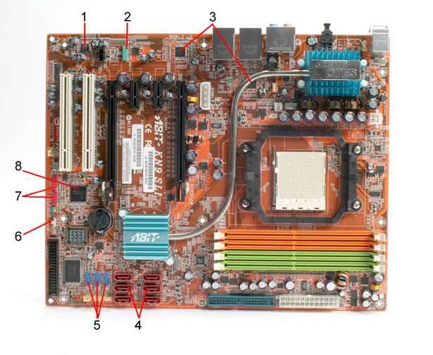 Abit KN9 SLI Board Layout