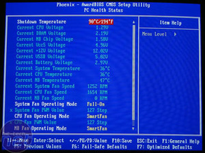DFI Infinity 975X/G Back I/O & BIOS
