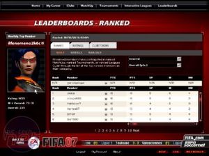 FIFA 07 Online Features