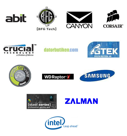 Micke's DreamHack Modding Mania Sponsors