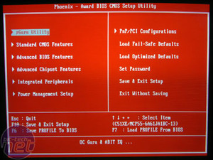 Abit Fatal1ty AN9 32X Rear I/O & BIOS