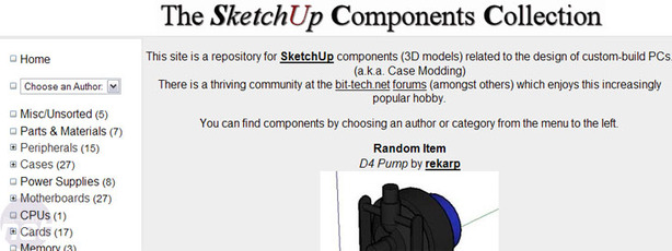 There are dozens of free, ready-to-use models available for SketchUp created by fellow modding enthusiasts