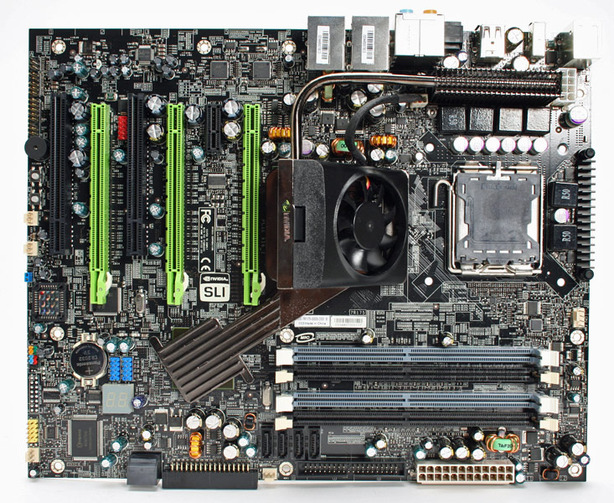 First Look: Nvidia nForce 780i SLI Board Layout