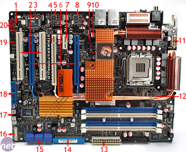 Asus Striker II Formula Board Layout