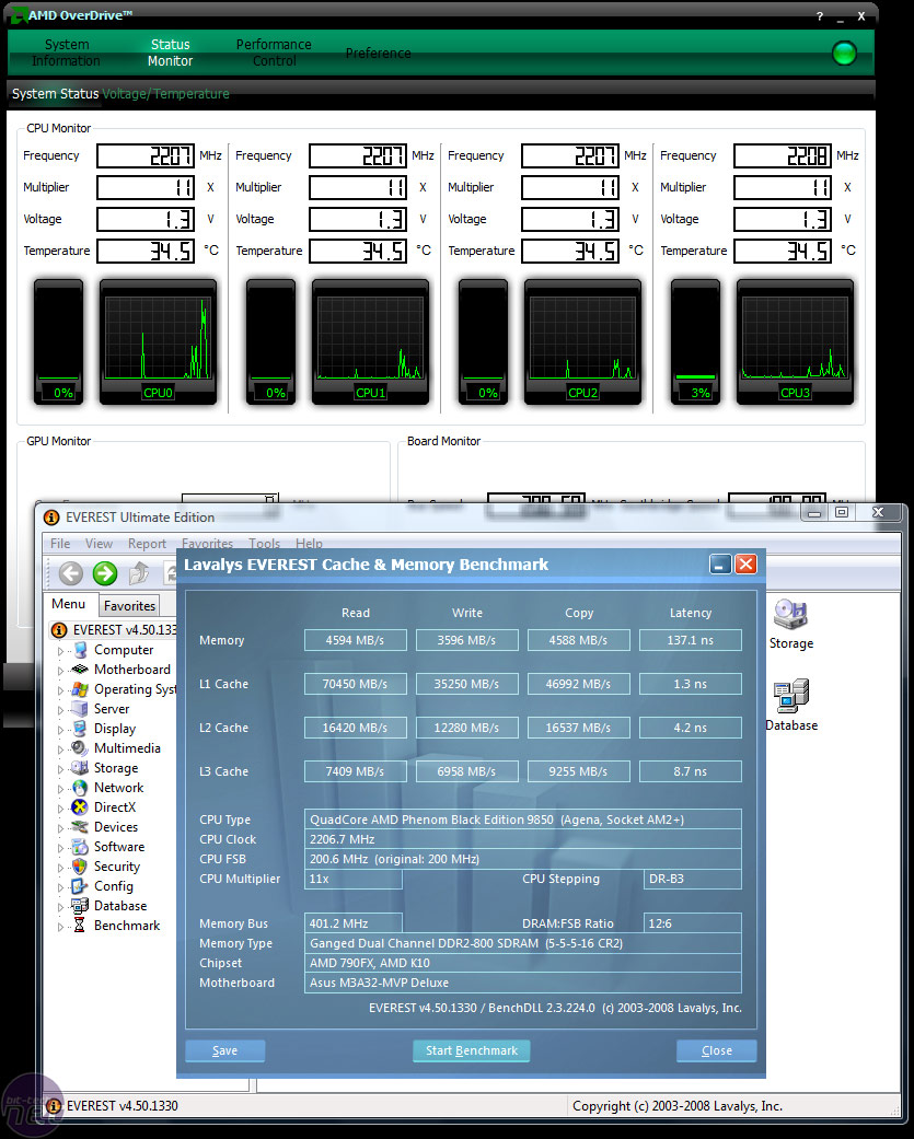 AMD Phenom X4 9850 9750 and 9550 bit tech