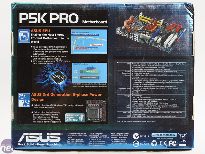 Материнская плата ASUS P5K PRO 775 сокет DDR2