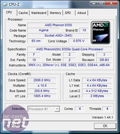AMD Phenom X4 9350e - 65W quad-core Overclocking/Underclocking the Phenom X4 9350e