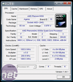AMD Phenom X4 9350e - 65W quad-core Overclocking/Underclocking the Phenom X4 9350e