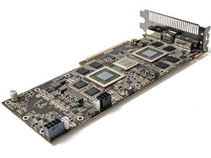 AMD ATI Radeon HD 4870 X2 Under the heatsink