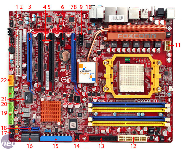 Foxconn DigitaLife A79A-S Board Layout