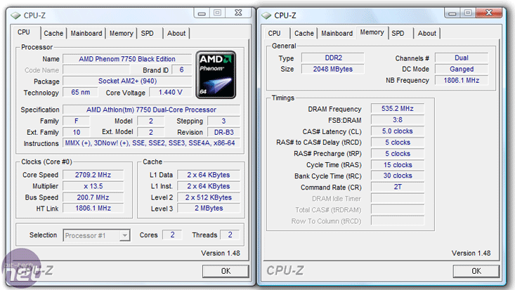 AMD Athlon X2 7750 & 7550 CPUs AMD Athlon X2 7700 Series CPUs