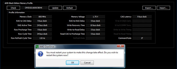 AMD Phenom II X4 955 Black Edition CPU AMD OverDrive 3.0 and Black Edn Memory Profiles