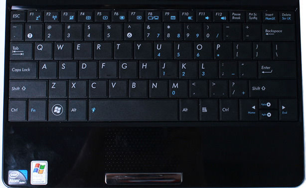 Asus Eee PC 1008HA 'Seashell' netbook Keyboard & Trackpad