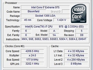 Intel Core i7-975 Extreme Edition Review Overclocking and WPrime