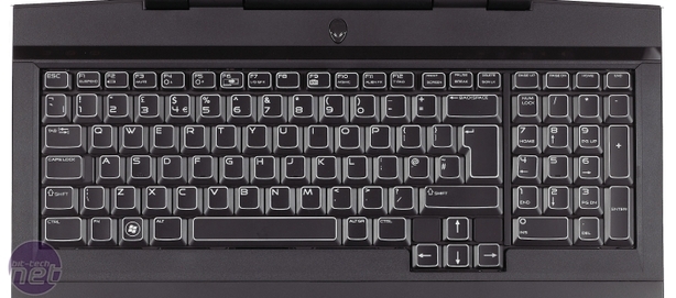 Alienware M17x Gaming Laptop Review Keyboard & Build Quality