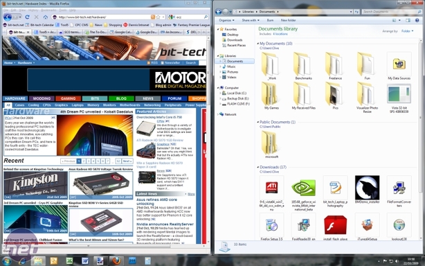 Microsoft Windows 7 Review More on the UI