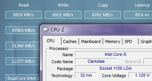 Core i3 and i5 memory performance