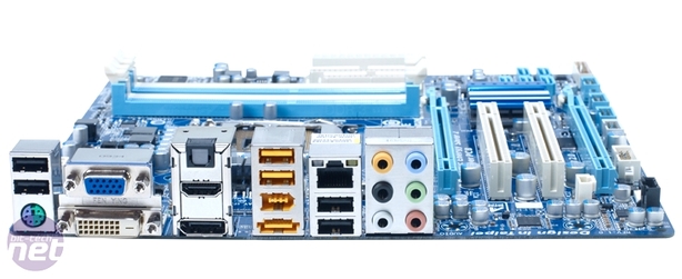 *Gigabyte GA-H55M-UD2H Review Board Layout and Rear I/O