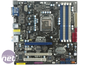 ASRock H55M Pro LGA1156 Motherboard Review ASRock H55M Pro Layout and Features