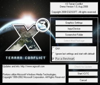 Overclocking Intel's Core i3 530 Gaming: X3: Terran Conflict