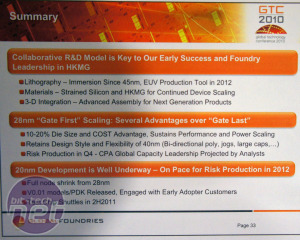 *Global Foundries GTC 2010 Then 22/20nm.. but where are the 450mm wafers?