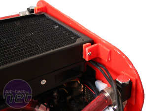 Scratchbuilt PC: cooling system and water-cooling feature  Scratchbuilt PC - mounting the radiator and pump