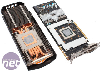 Click to enlarge - The card has heatsinks for the GPU,  memory and power circuitry