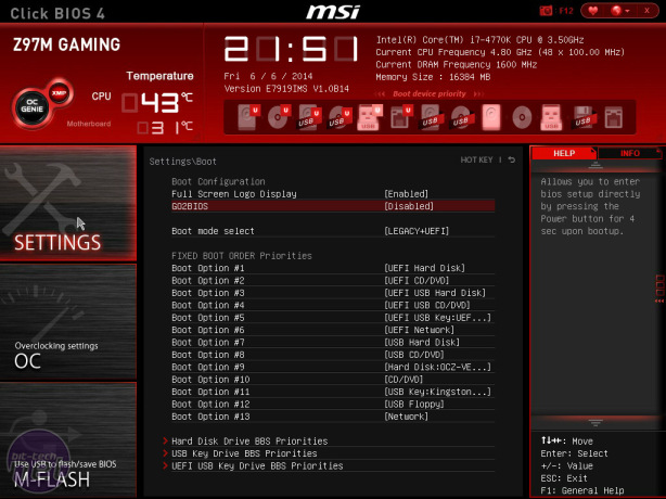 MSI Z97M Gaming Review MSI Z97M Gaming Review - Overclocking and EFI