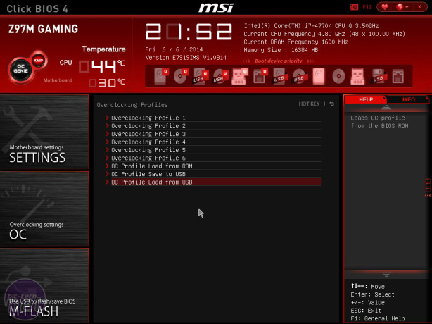 MSI Z97M Gaming Review MSI Z97M Gaming Review - Overclocking and EFI