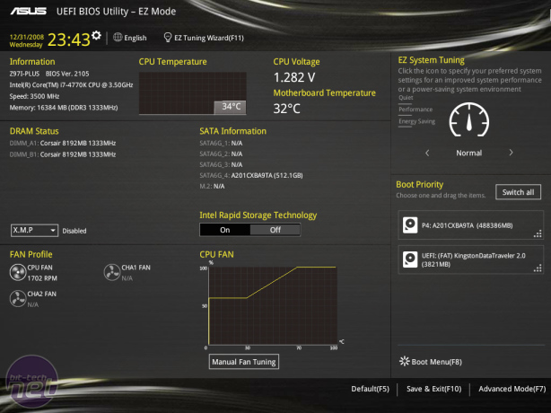 Asus Z97i-Plus Review Asus Z97i-Plus Review - Overclocking and EFI