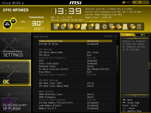 MSI X99S MPower Review MSI X99S MPower Review - Overclocking and EFI