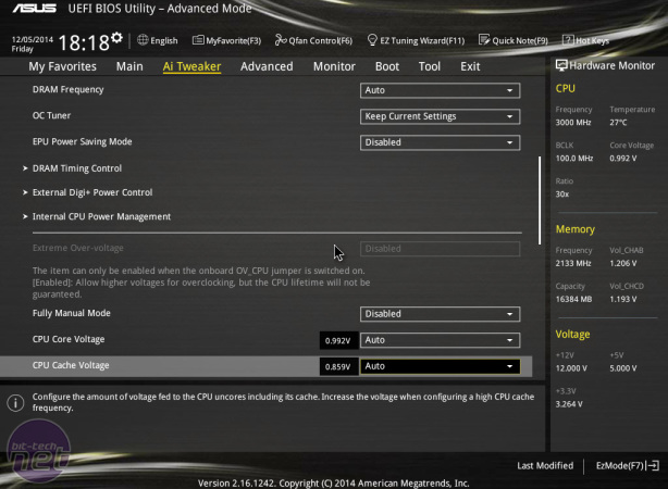 Asus X99-Pro Review Asus X99-Pro Review - Overclocking and EFI