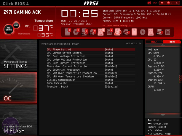 MSI Z97I Gaming ACK Review MSI Z97I Gaming ACK Review - Overclocking and EFI