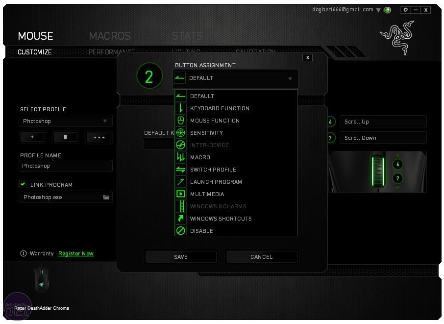 Razer Death Adder Software