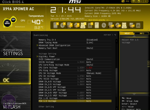 MSI X99A XPOWER AC Review MSI X99A XPOWER AC Review - Overclocking and EFI