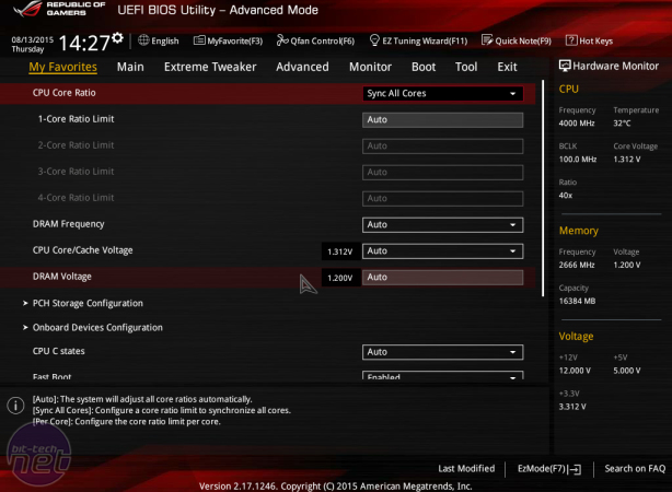 Asus Maximus VIII Gene Review Asus Maximus VIII Gene Review - Overclocking and EFI