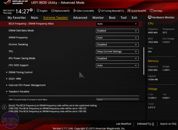 Asus Maximus VIII Gene Review Asus Maximus VIII Gene Review - Overclocking and EFI