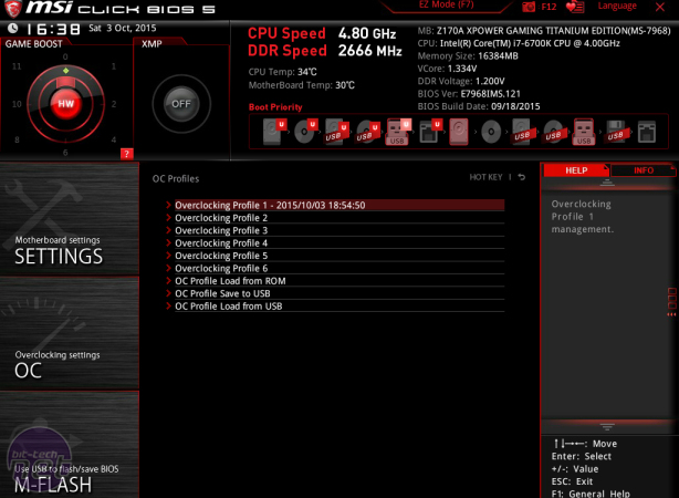 MSI Z170A XPOWER Gaming Titanium Edition Review MSI Z170A XPOWER Gaming Titanium Edition Review - Overclocking and EFI