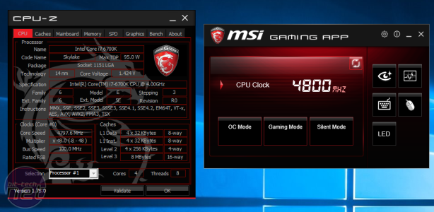 MSI Z170A Gaming Pro Carbon Review MSI Z170A Gaming Pro Carbon Review - Overclocking, EFI and software features