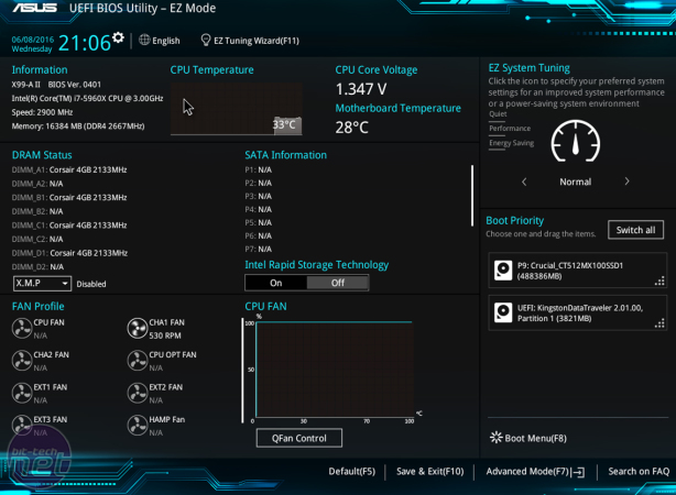 Asus X99-A II Review Asus X99-A II Review - Overclocking, Software and EFI
