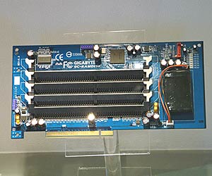 RAM disk add-in card - Gigabyte's fast data storage