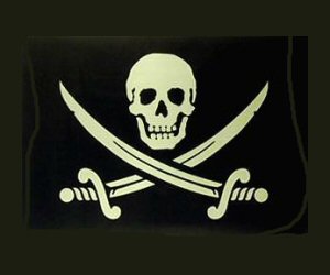 It was the long arm of the law that was grinning, rather than the jolly roger after the raids.